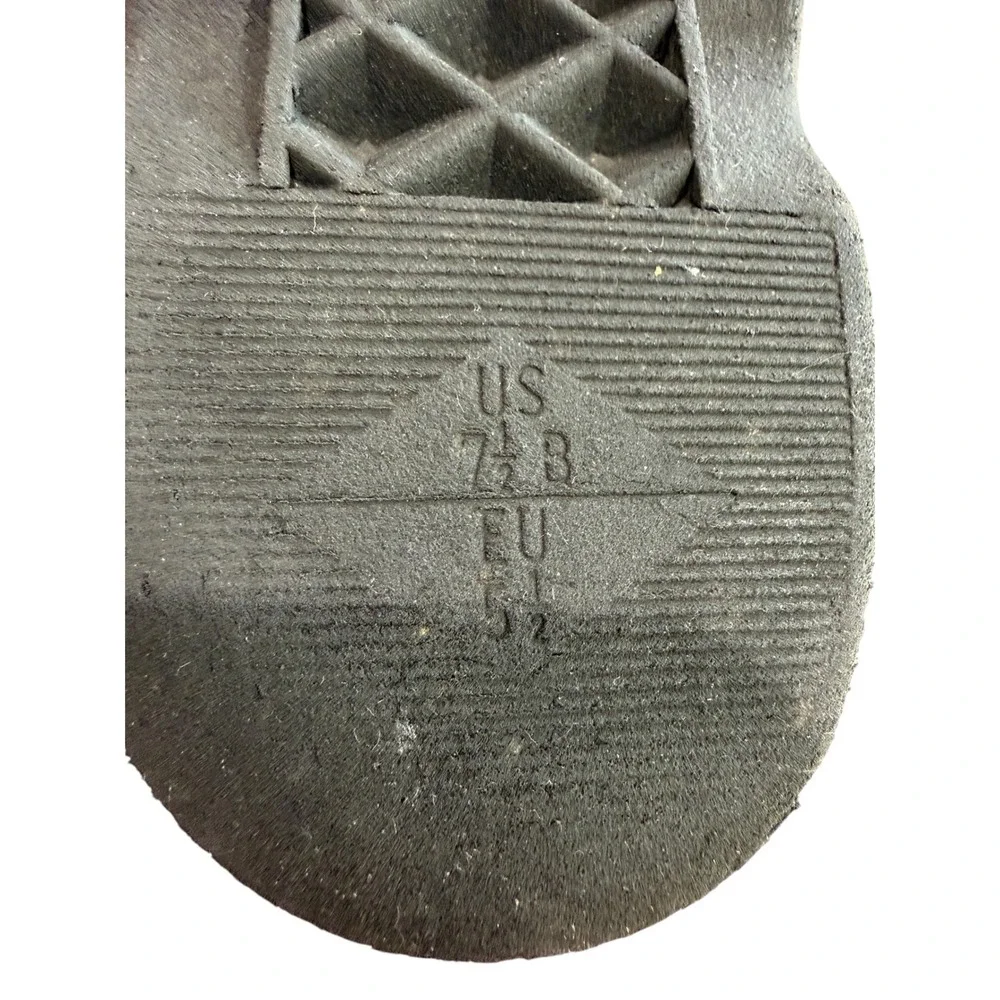 Aerosoles Vintage 90s Woven Leather Sandals Tan Beige Fisherman Flats Y2K 9